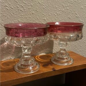 Indiana Glass King Compote Set